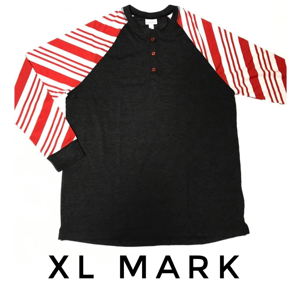 Candy Cane Sleeves LuLaRoe Mark Henley